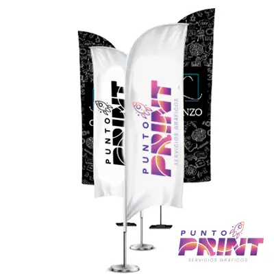 Bandera tipo vela Publicitaria