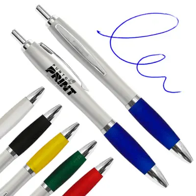 Bolígrafo Plástico Colores Plateado B12