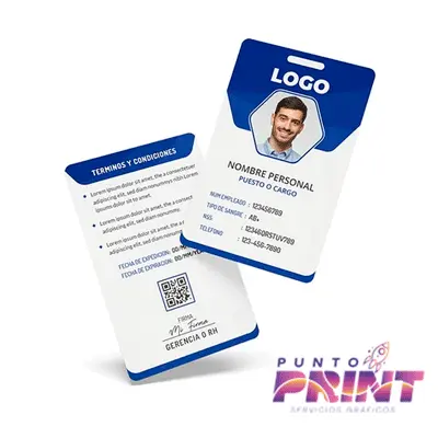 Credencial impresa tarjeta pvc