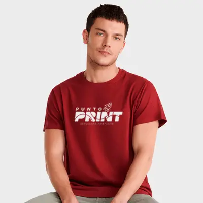 Polera polo estampada