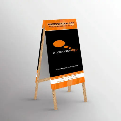 Letrero tipo A (paloma) madera